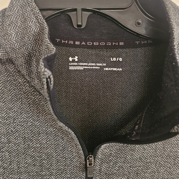 Under Armour Gray Quarter-Zip Pullover - Picture 2 of 2